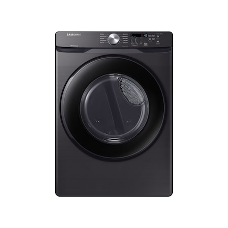 Samsung 7.5 cu. ft. Electric Sensor Dry Dryer in Brushed Black with Smart Care and Interior Drum Light DVE45T6000V